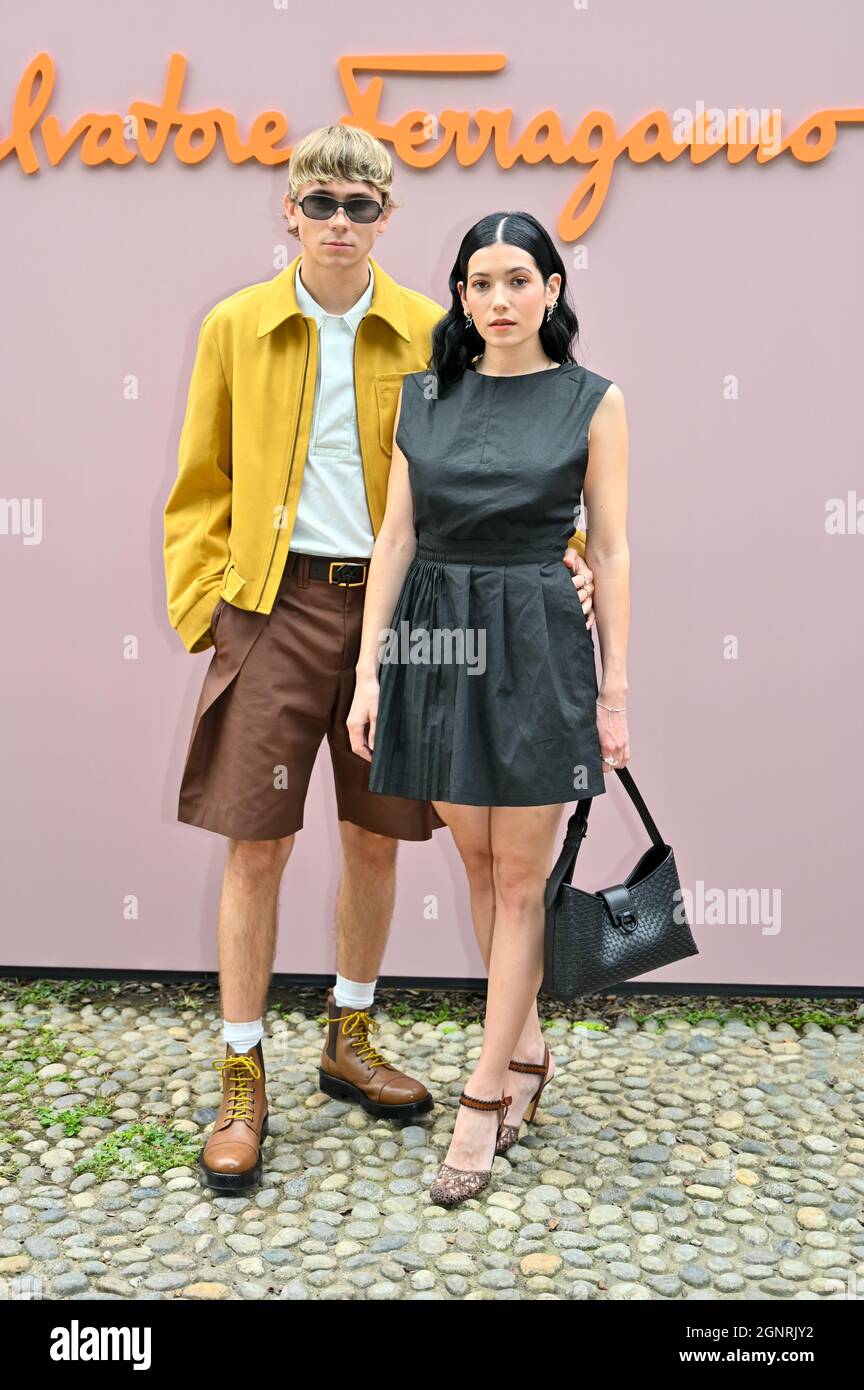 Swedish Singers Felix Sandman And Andrea Kallstrom At The Salvatore Ferragamo Fashion Show On The Fourth Day Of Milan Fashion Week Women S Collection Spring Summer 2022 Milan Italy September 25th 2021 Photo Swedish Singers Felix Sandman And Andrea Kallstrom At The Salvatore Ferragamo Fashion Show On The Fourth Day Of Milan Fashion Week Women S Collection Spring Summer 2022 Milan Italy September 25th 2021 Photo