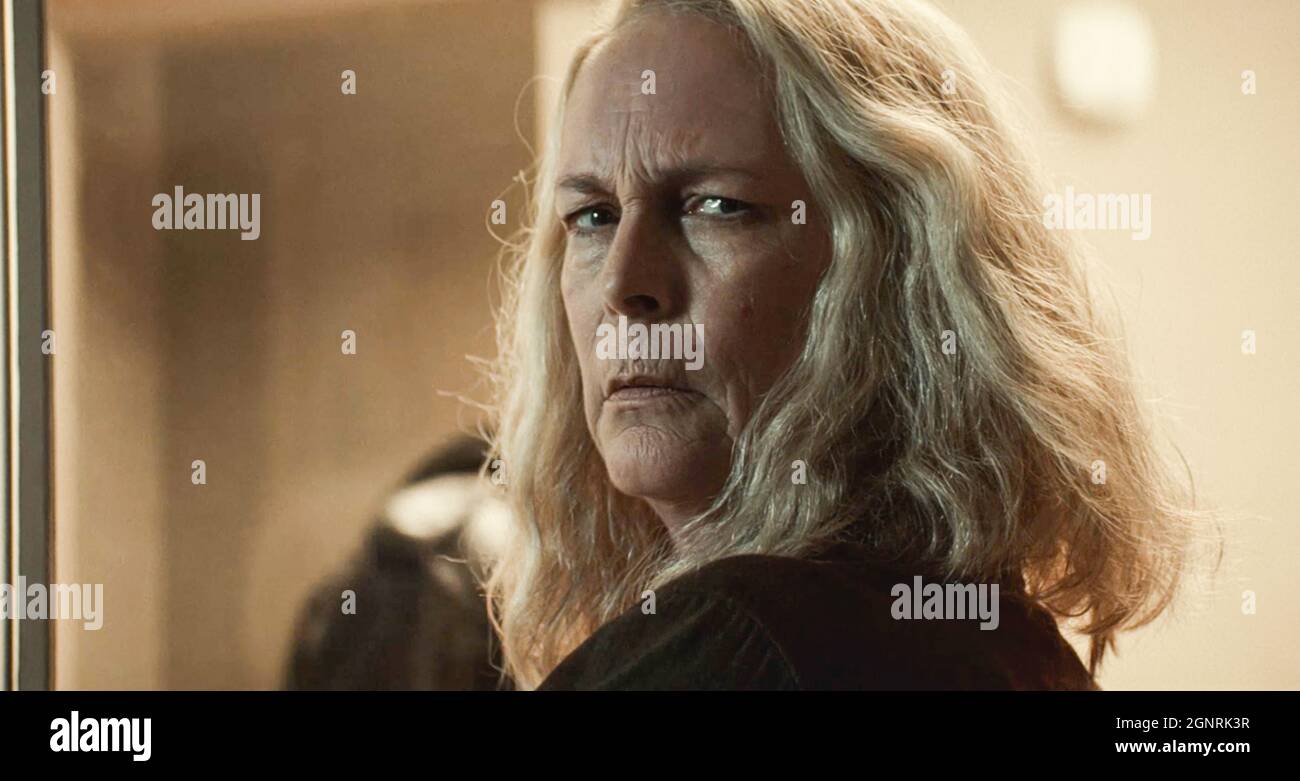 USA. Jamie Lee Curtis in a scene from the C Universal Pictures new film Halloween Kills 2021 Plot The saga of Michael Myers and Laurie Strode continues in the next thrilling chapter