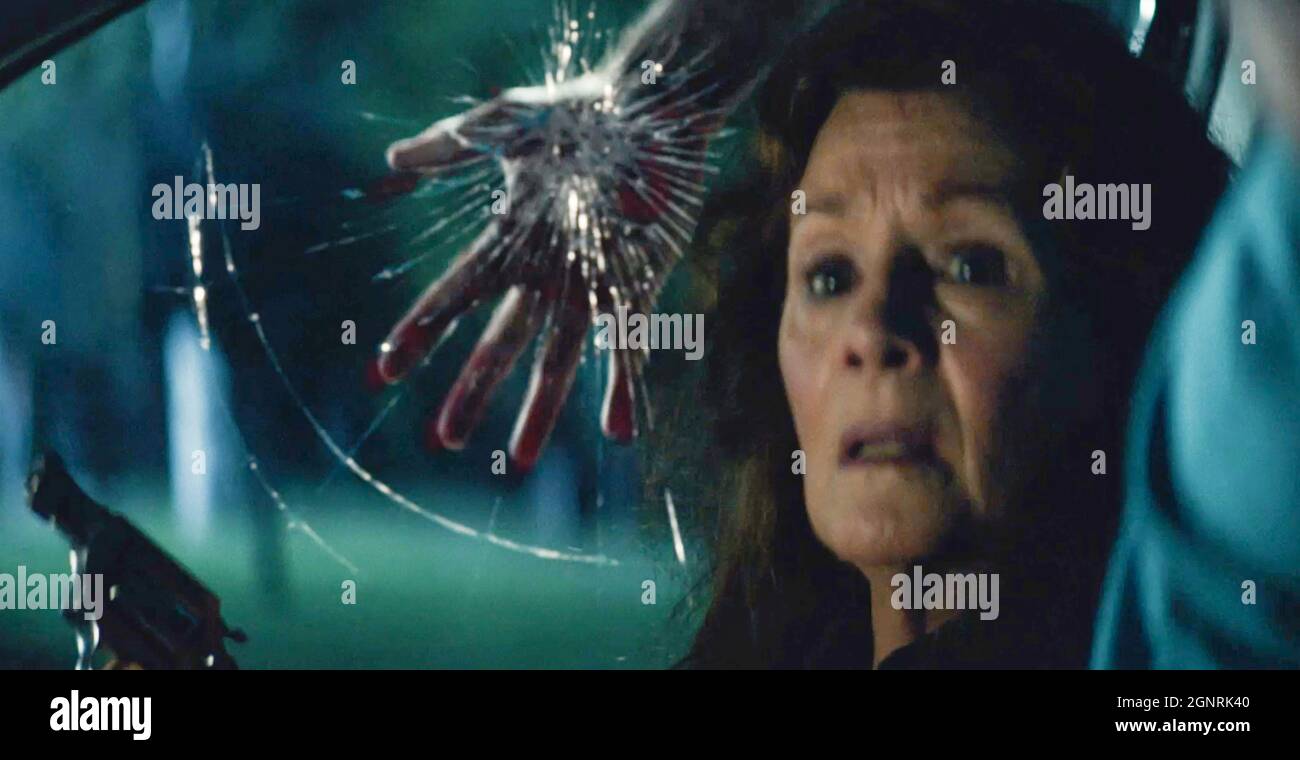 USA. Nancy Stephens in a scene from the (C)Universal Pictures new film :  Halloween Kills (2021). Plot: The saga of Michael Myers and Laurie Strode  continues in the next thrilling chapter of, image size:1300x760