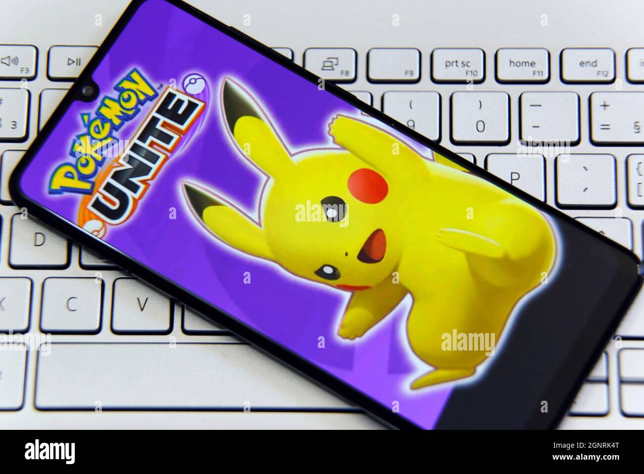 Kumamoto, JAPAN - Aug 10 2021 : Website of Pokemon Unite, online