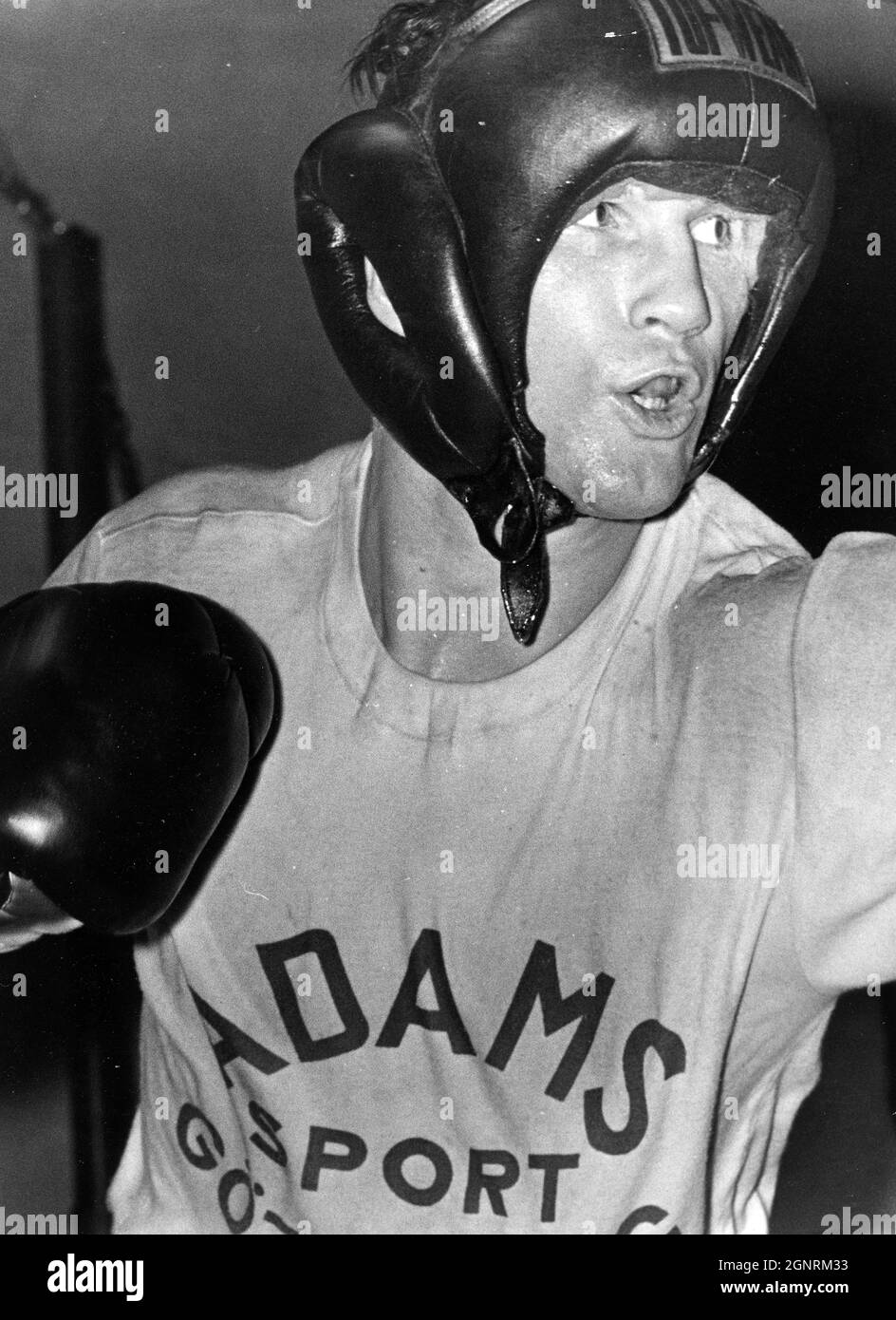 Bosse Hogberg. swedish boxer. photo: Bo Arrhed Han var 1966 Europamästare i  lätt mellanvikt Stock Photo - Alamy