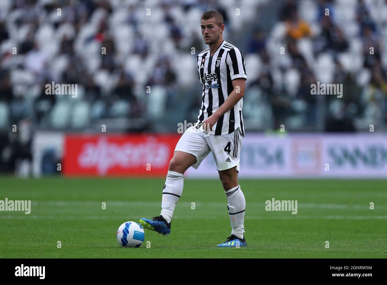 Matthijs de Ligt of Juventus Fc in action during the Serie A match between Juventus  Fc and Acf Fiorentina Stock Photo - Alamy