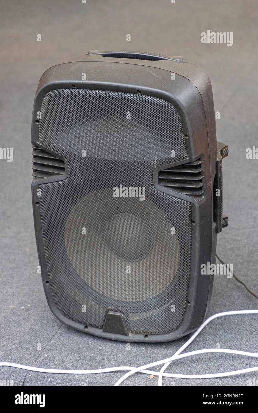 Big Speaker Sound Box for Outdoor Party Stock Photo - Alamy