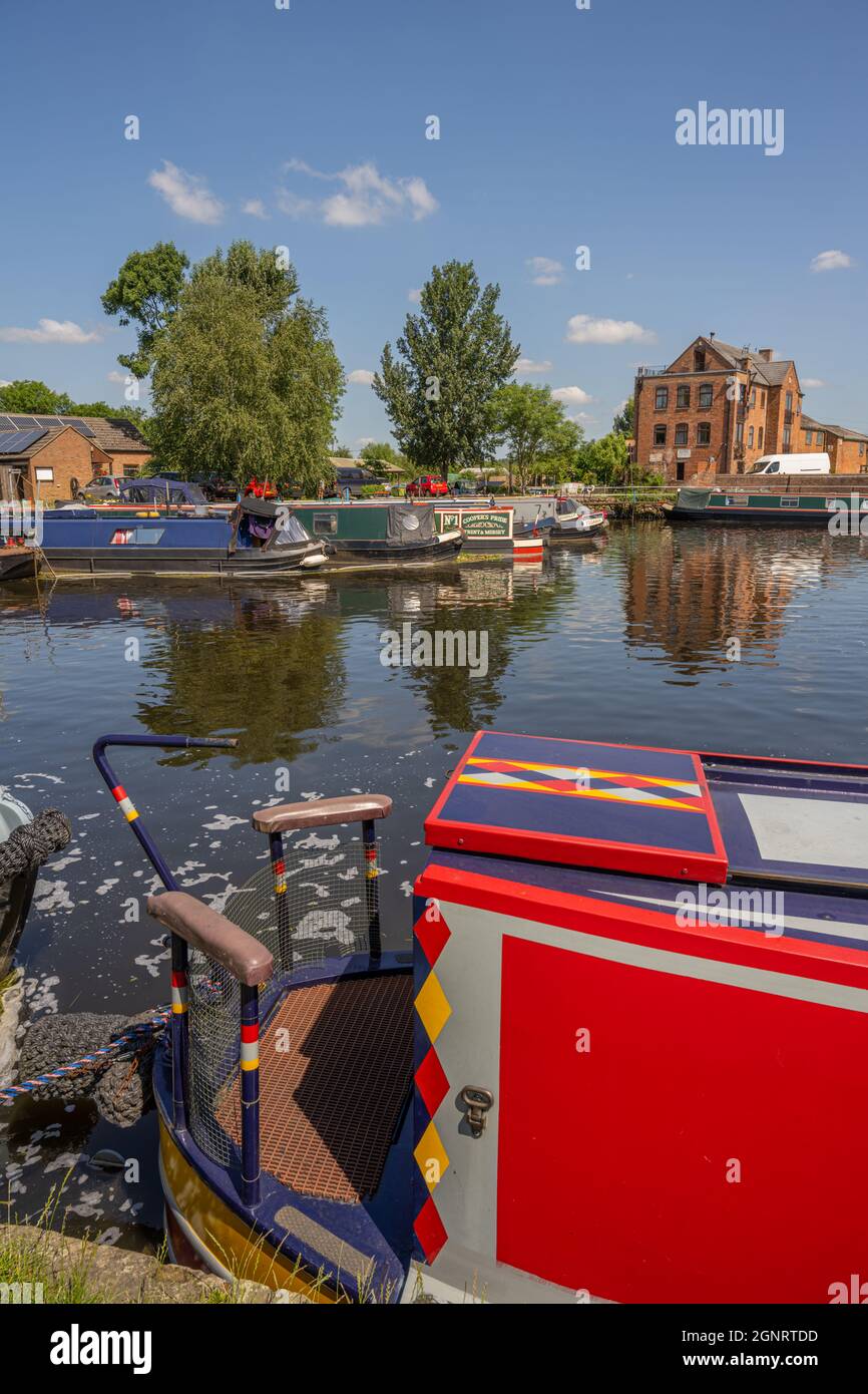 River Soar at Sileby Lock and Mill near Mountsorrel Leicestershire. Stock Photo