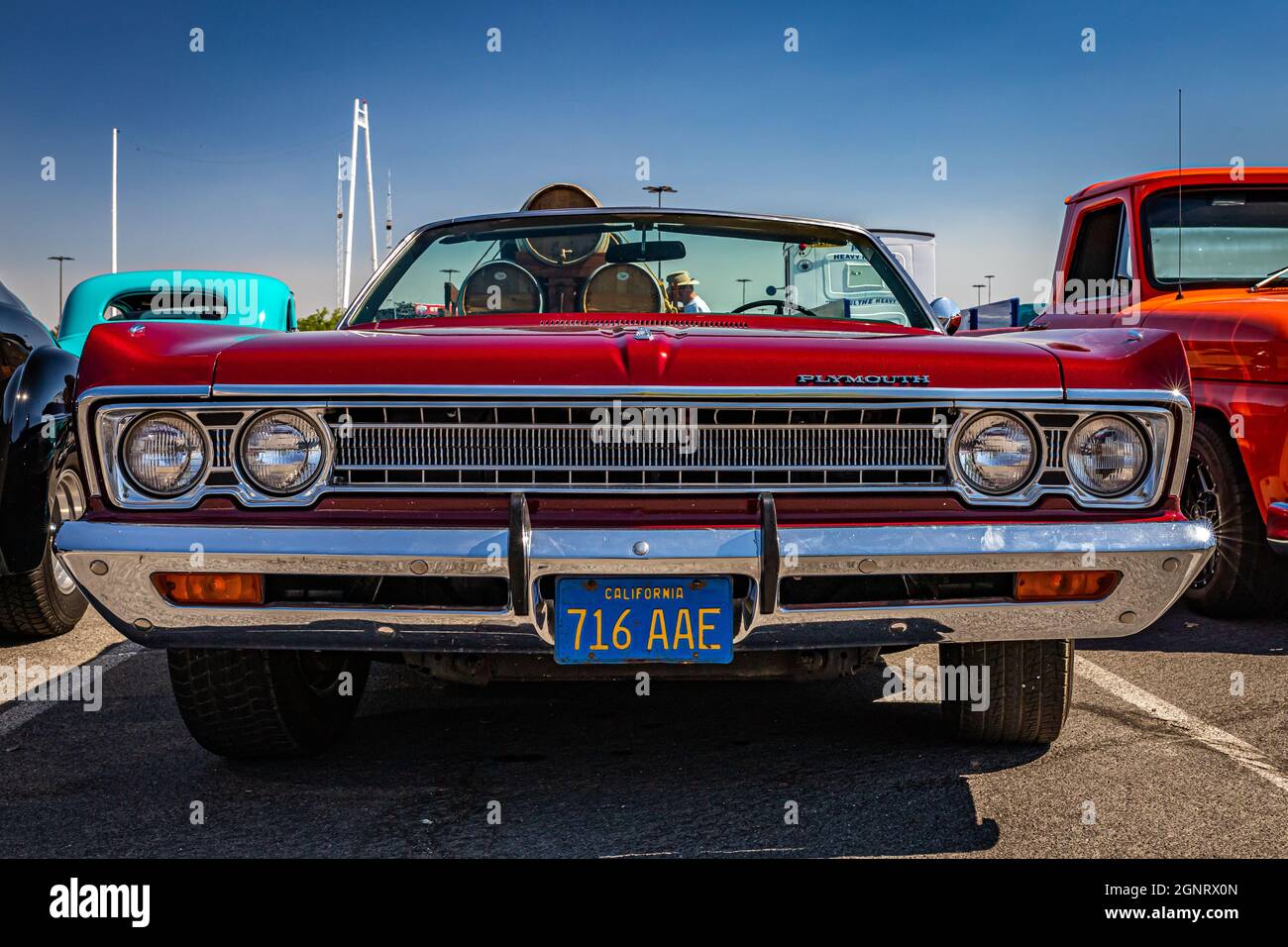 Reno, NV - August 4, 2021: 1969 Plymouth Fury III Convertible at a local car show. Stock Photo