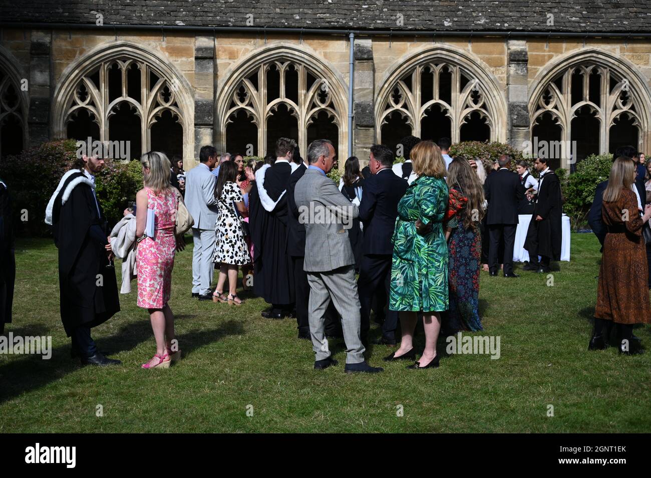 Graduation ceremony at New College, Oxford, UK Stock Photo Alamy