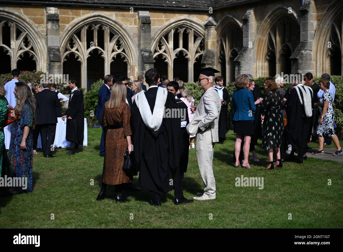 Graduation ceremony at New College, Oxford, UK Stock Photo Alamy