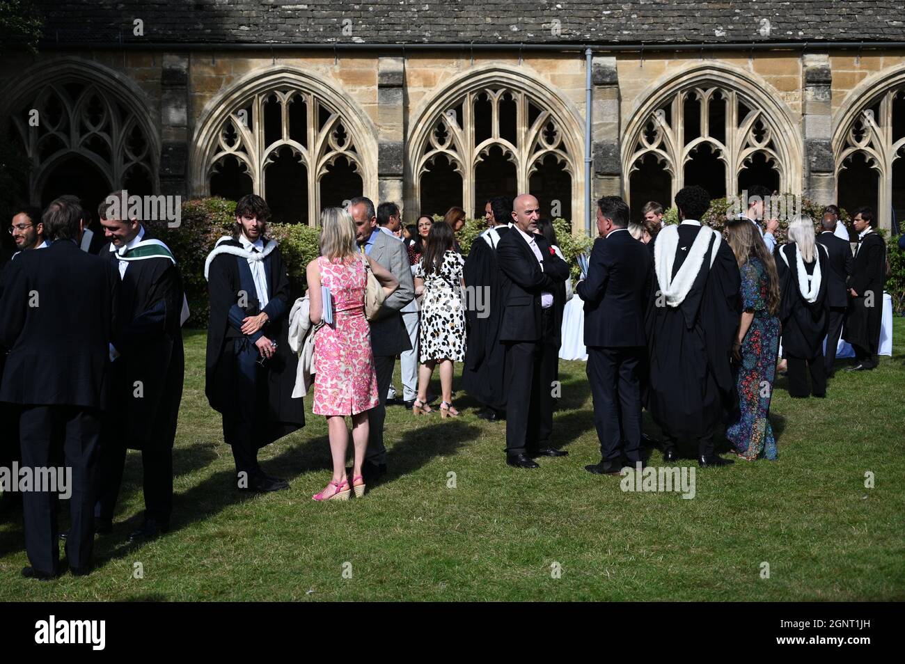 Graduation ceremony at New College, Oxford, UK Stock Photo Alamy