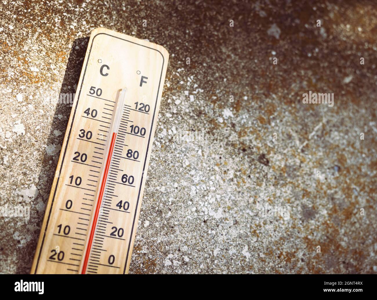 Thermometer Indicates Extremely High Temperature Heating Stock Illustration  144227182
