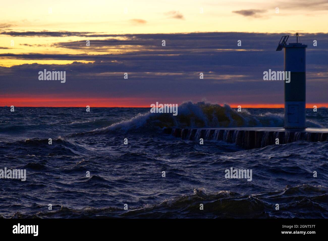 lake-michigan-wave-crashing-on-pier-stock-photo-alamy