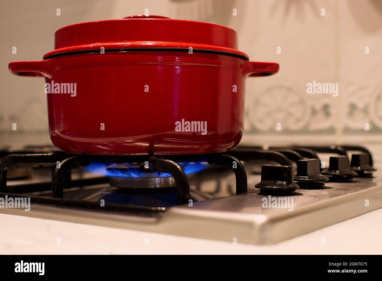 Cooking with gas Stock Photo Alamy