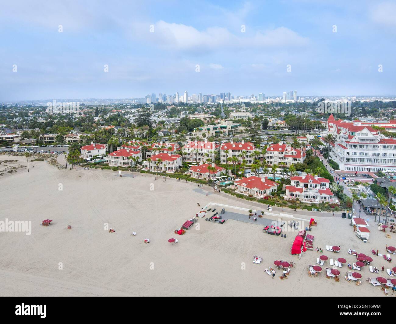 Aerial downtown san diego waterfront hi-res stock photography and ...