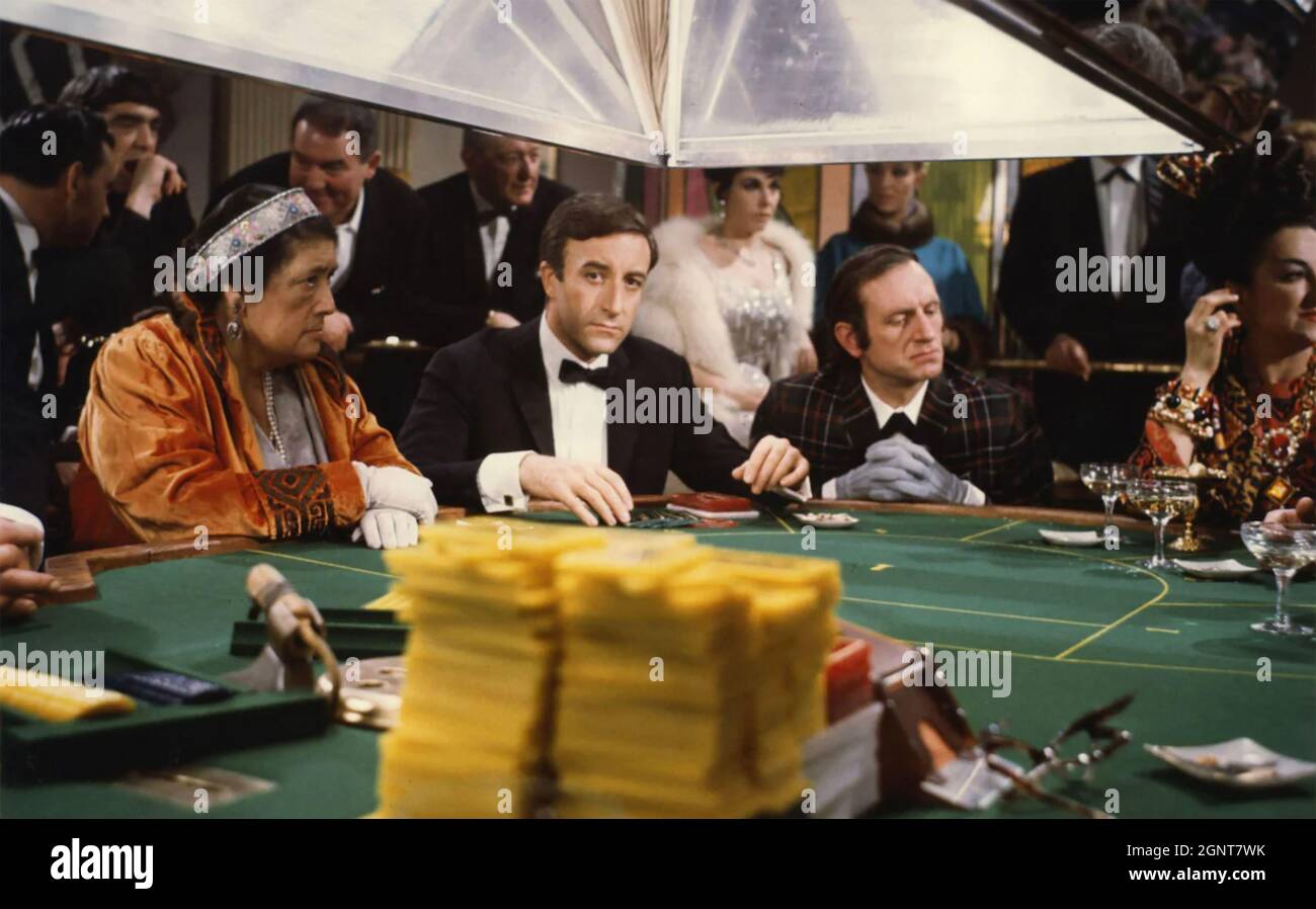 CASINO ROYALE 1967 Columbia Pictures film with Peter Sellers as baccarat master Evelyn Tremble Stock Photo