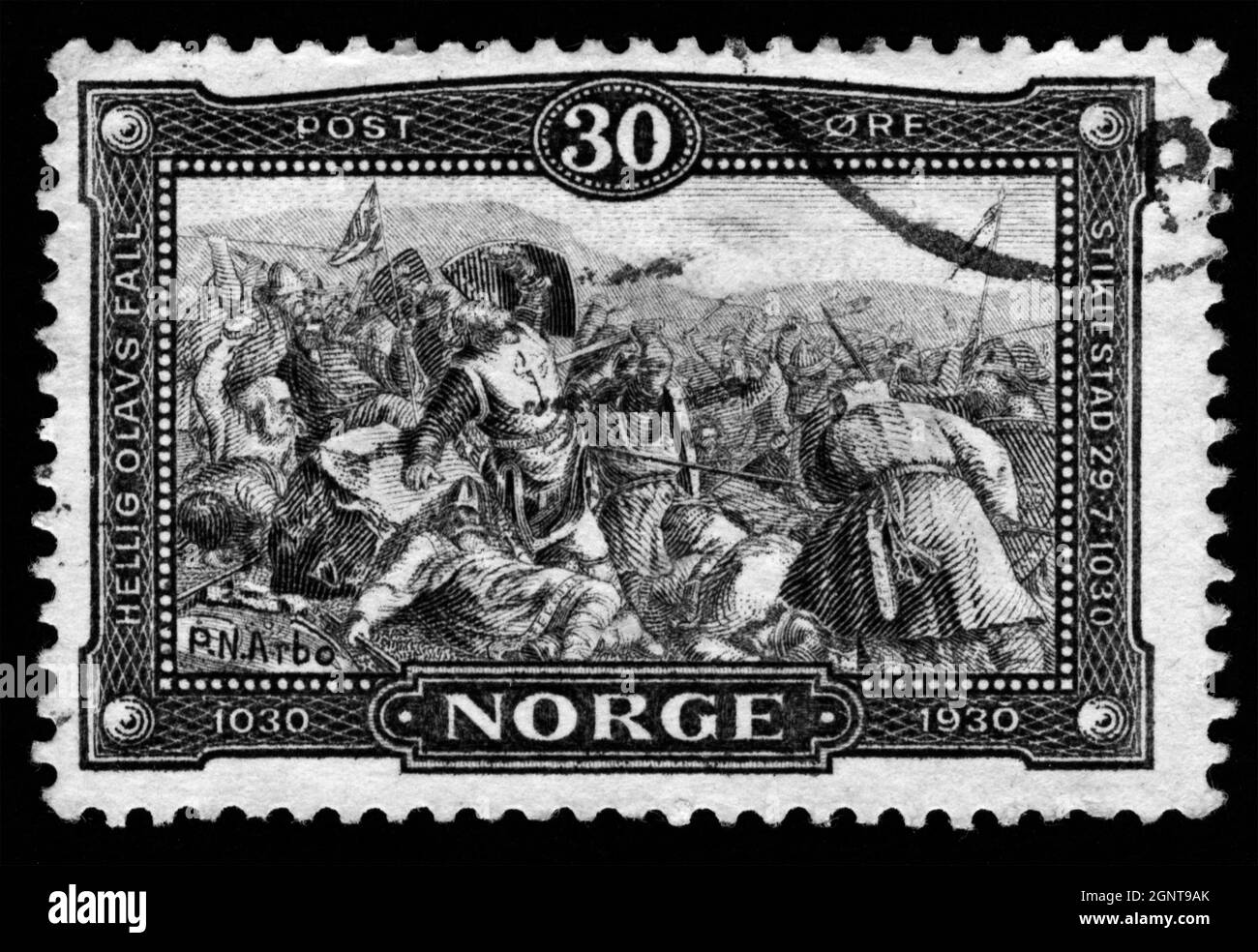 Stamp print in Norway Stock Photo - Alamy