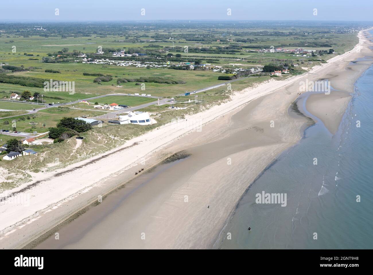 France, Manche (50), SainteMarieduMont, la plage du débarquement du 6 juin 1944 Utah beach