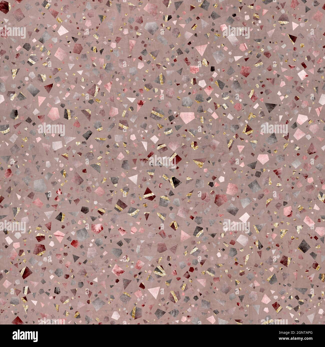 Seamless modern abstract random terrazzo pattern swatch Stock Photo - Alamy