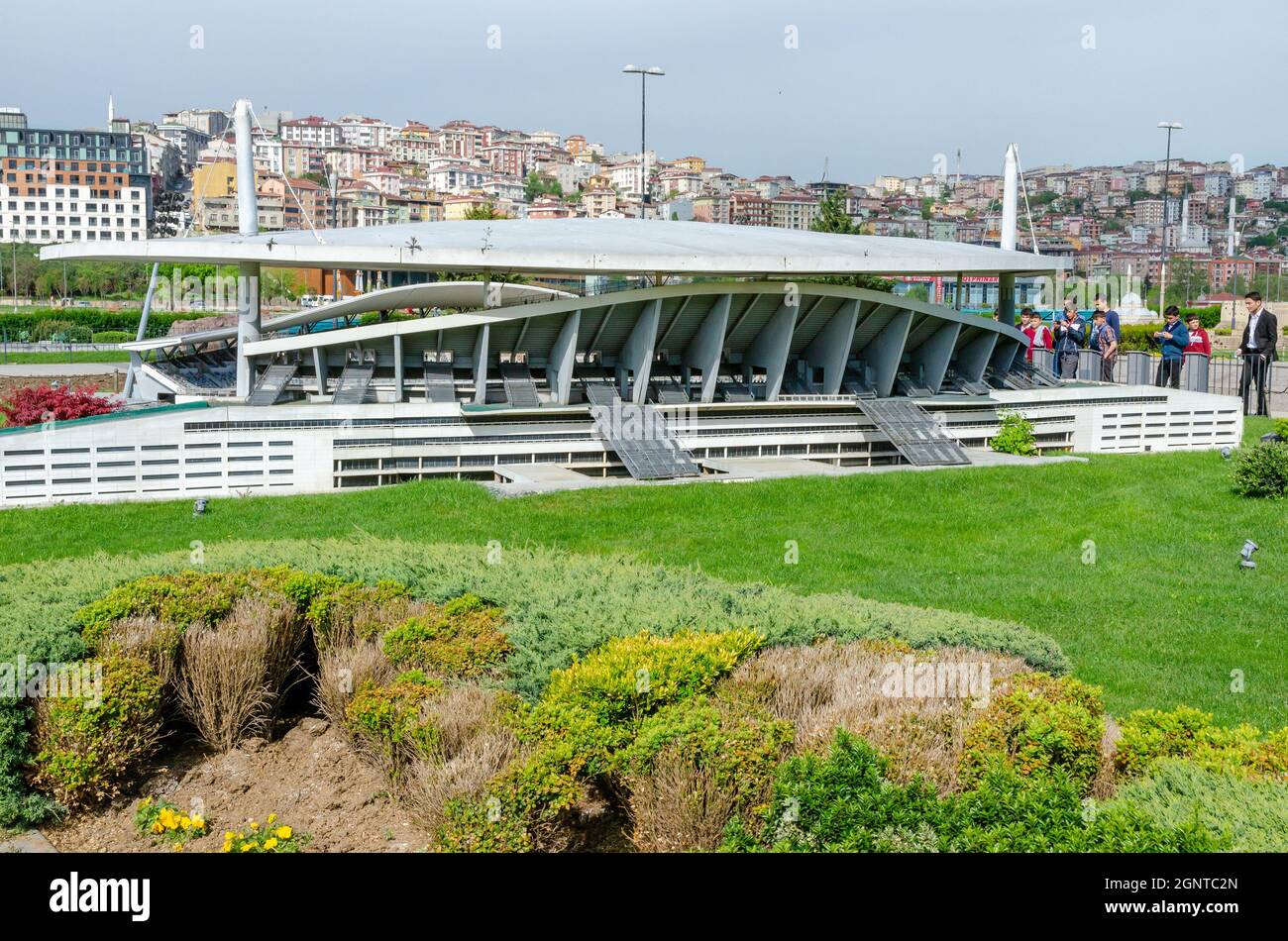 A replica of Ataturk Olympic Stadium in Miniaturk Museum, Istanbul