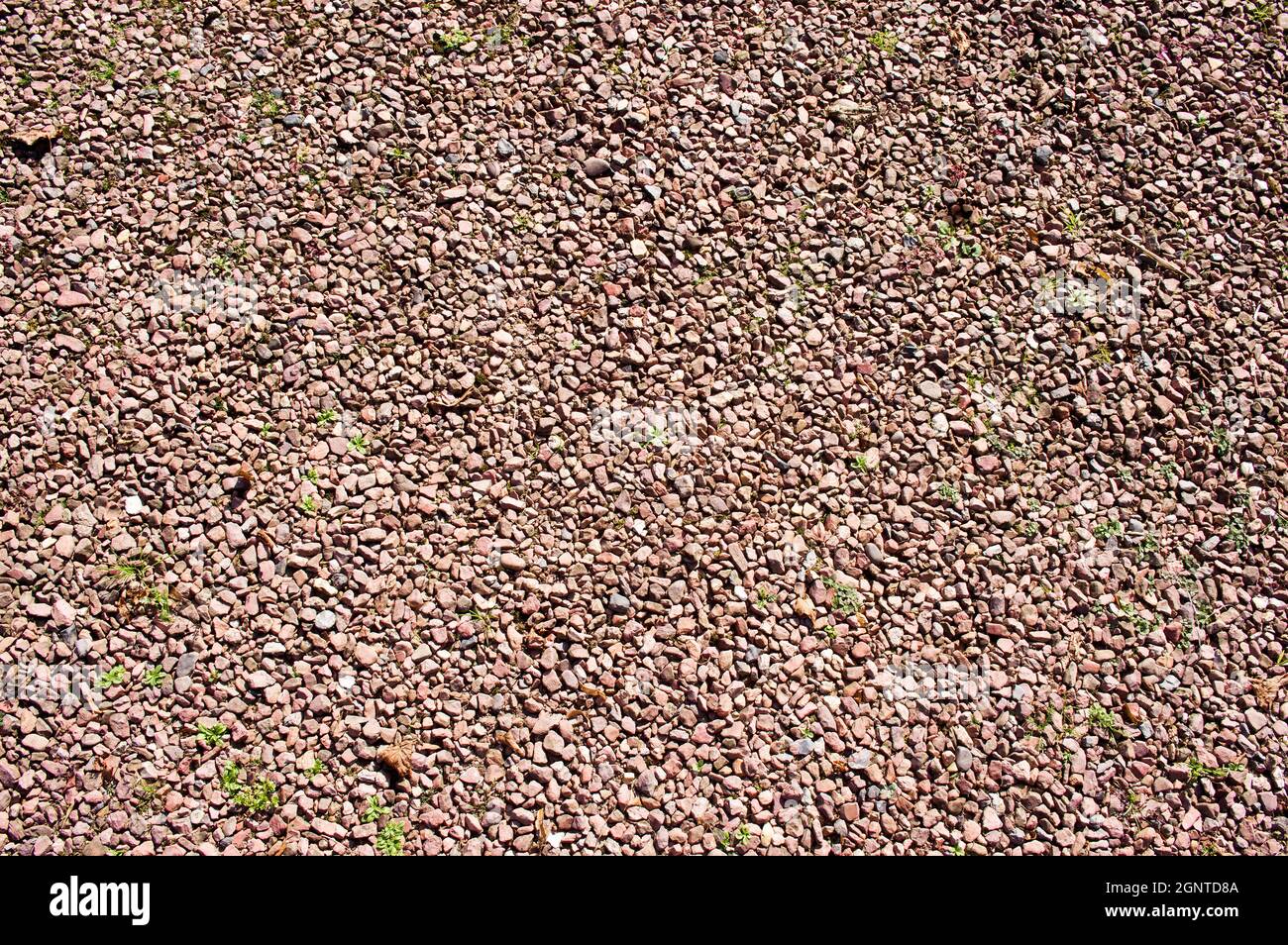 Gravel of different colors pattern background Stock Photo