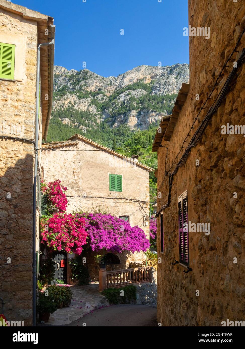 Deià stone houses, Mallorca Stock Photo