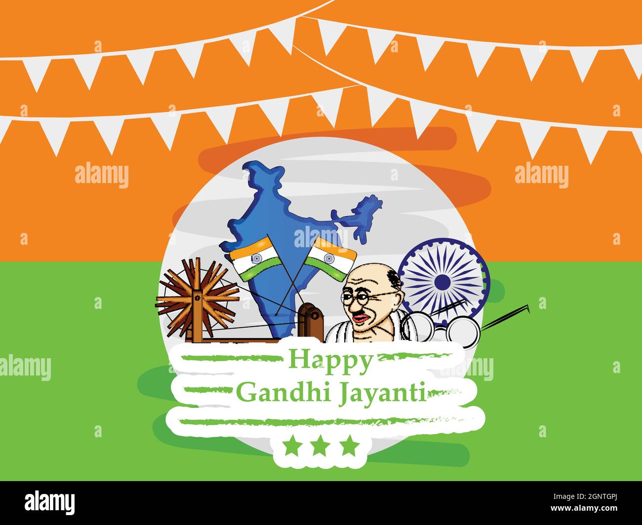 Gandhi Jayanti background Stock Vector Image & Art - Alamy
