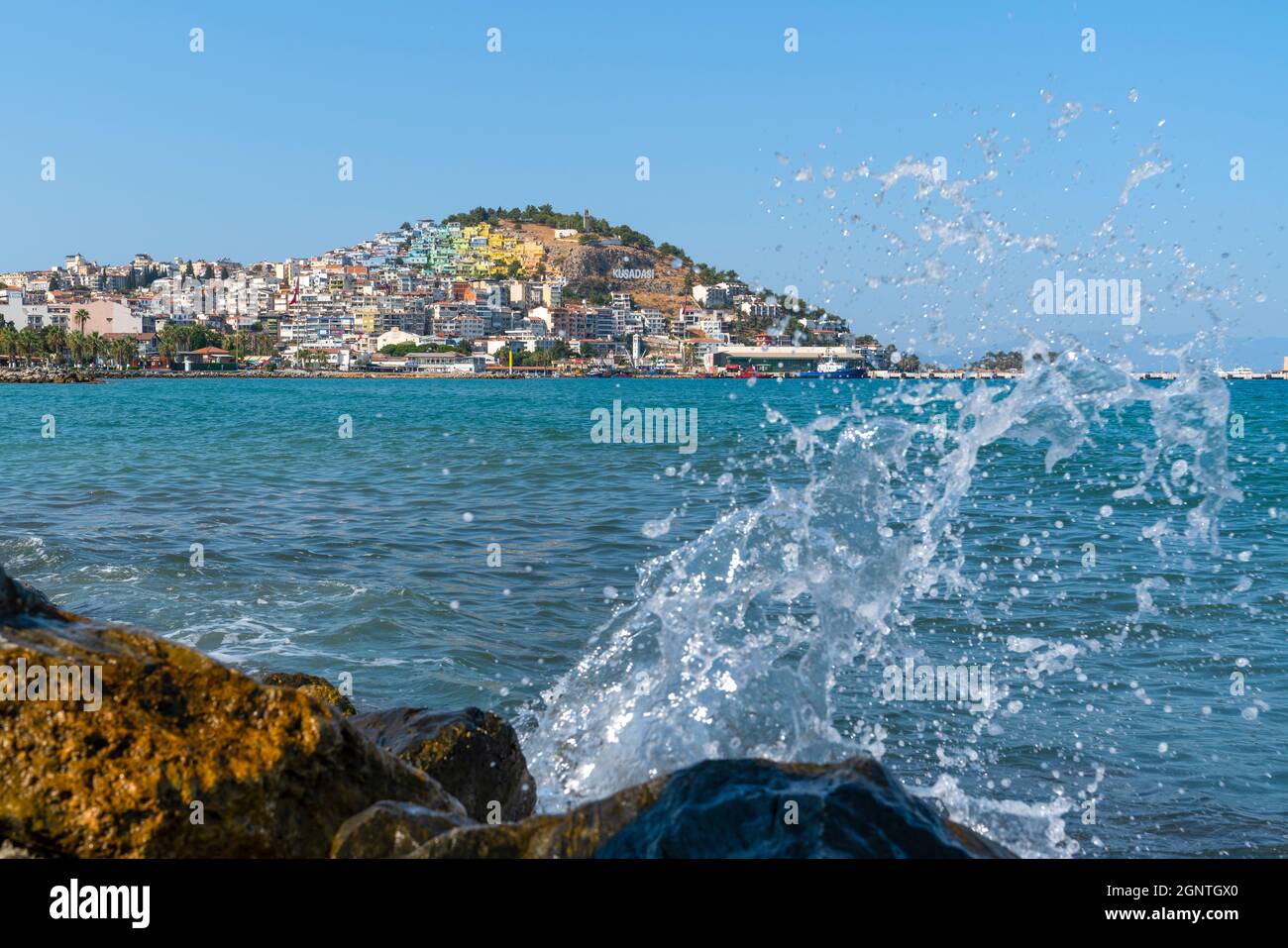Kusadasi Is A Resort Town On Turkey's Aegean Coast Stock Photo, Picture and  Royalty Free Image. Image 23733326.