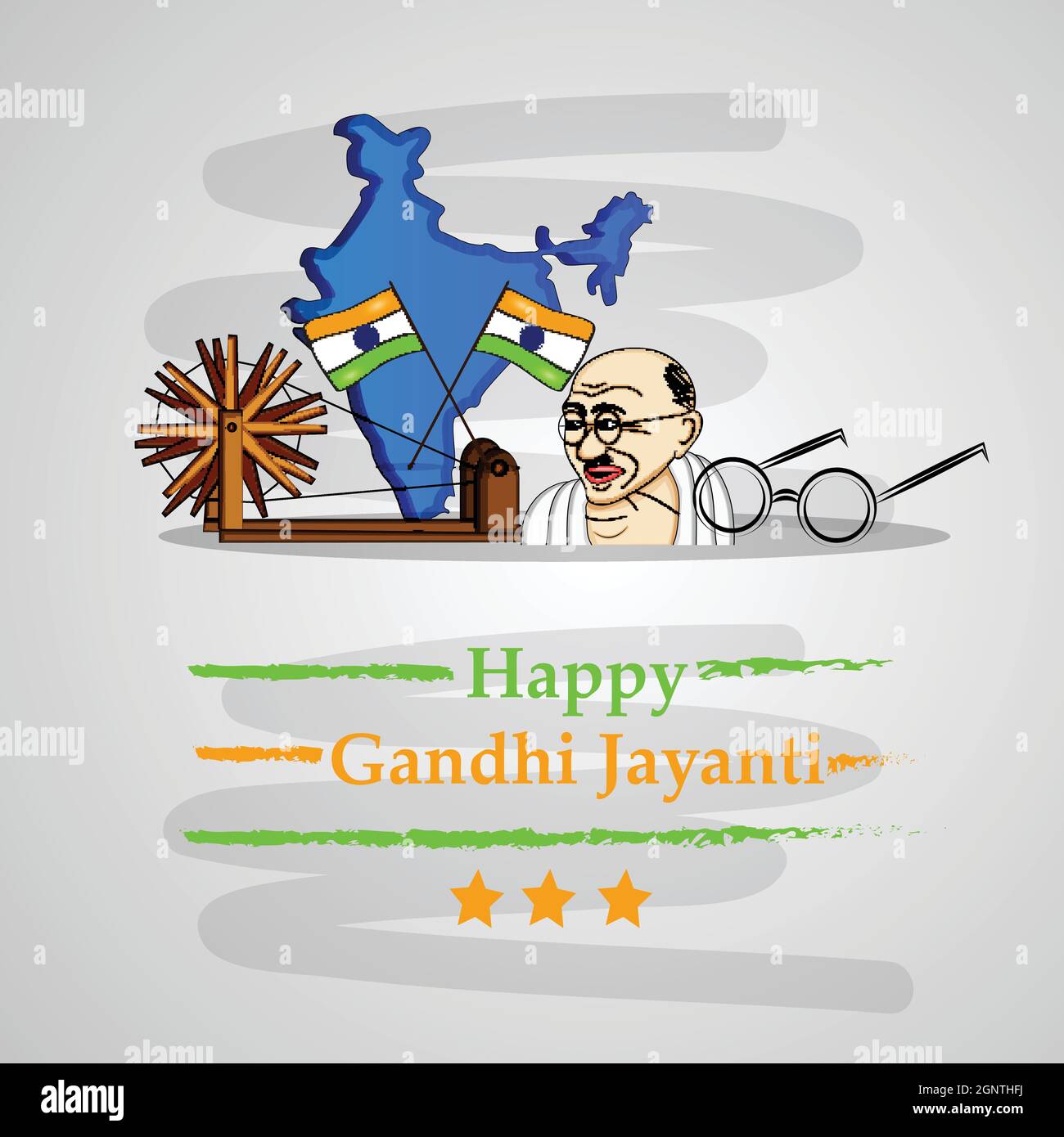Illustration of mahatma gandhi jayanti hi-res stock photography and ...