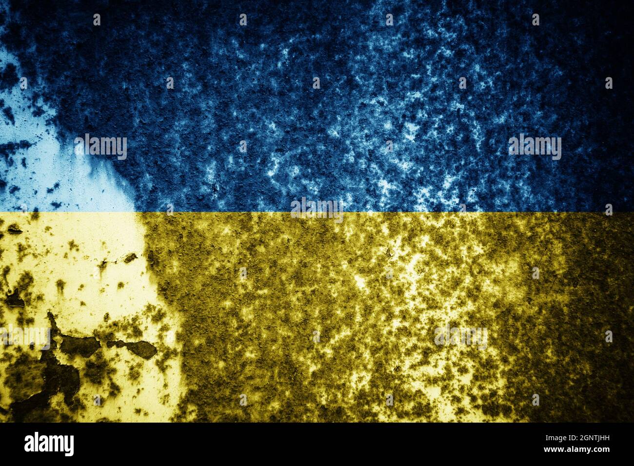 Old cracked wall with the flag painted Stock Photo - Alamy