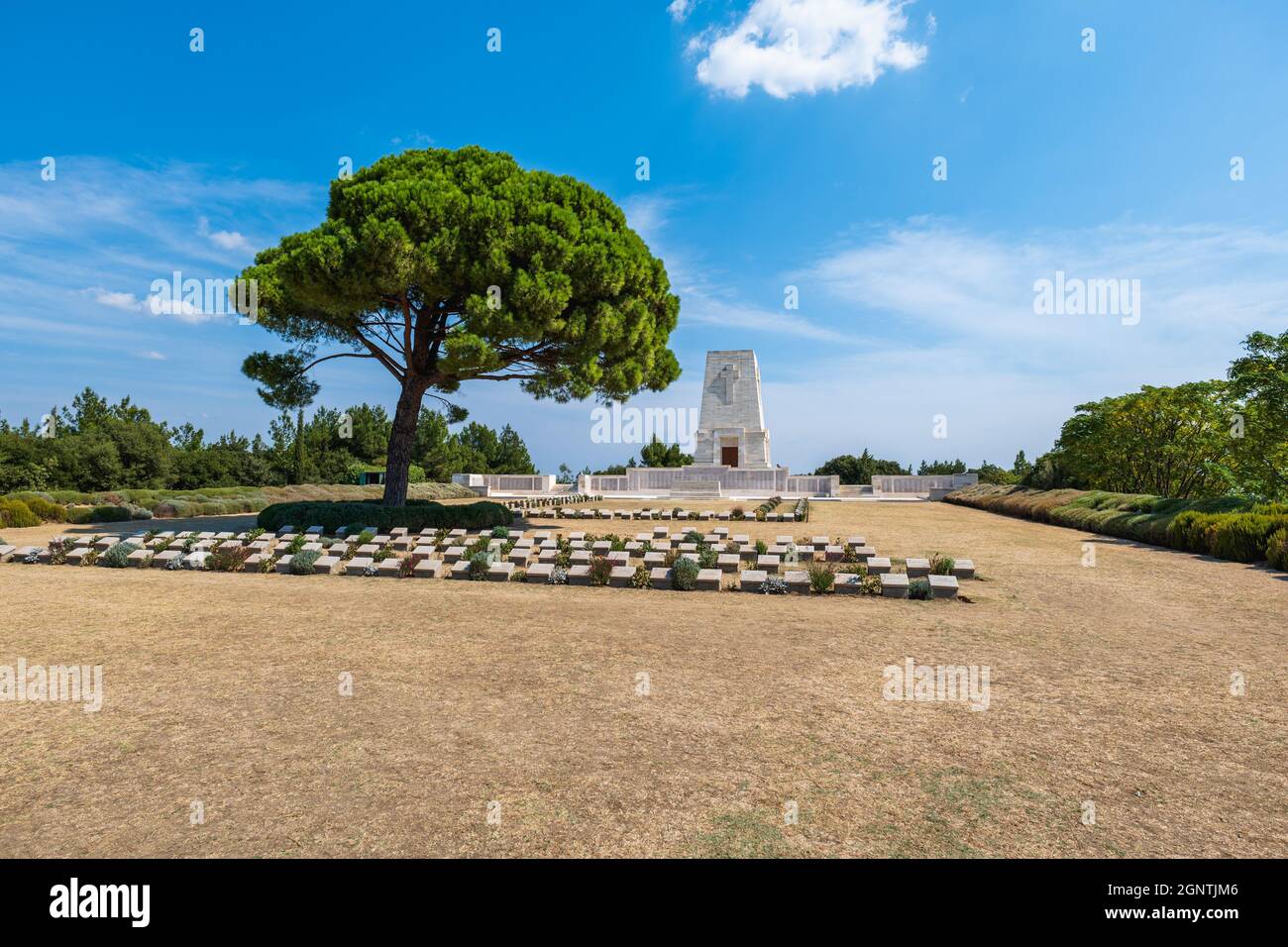 Canakkale, Turkey - September 2021: Lone Pine ANZAC Memorial at the Gallipoli Battlefields in Turkey. Stock Photo