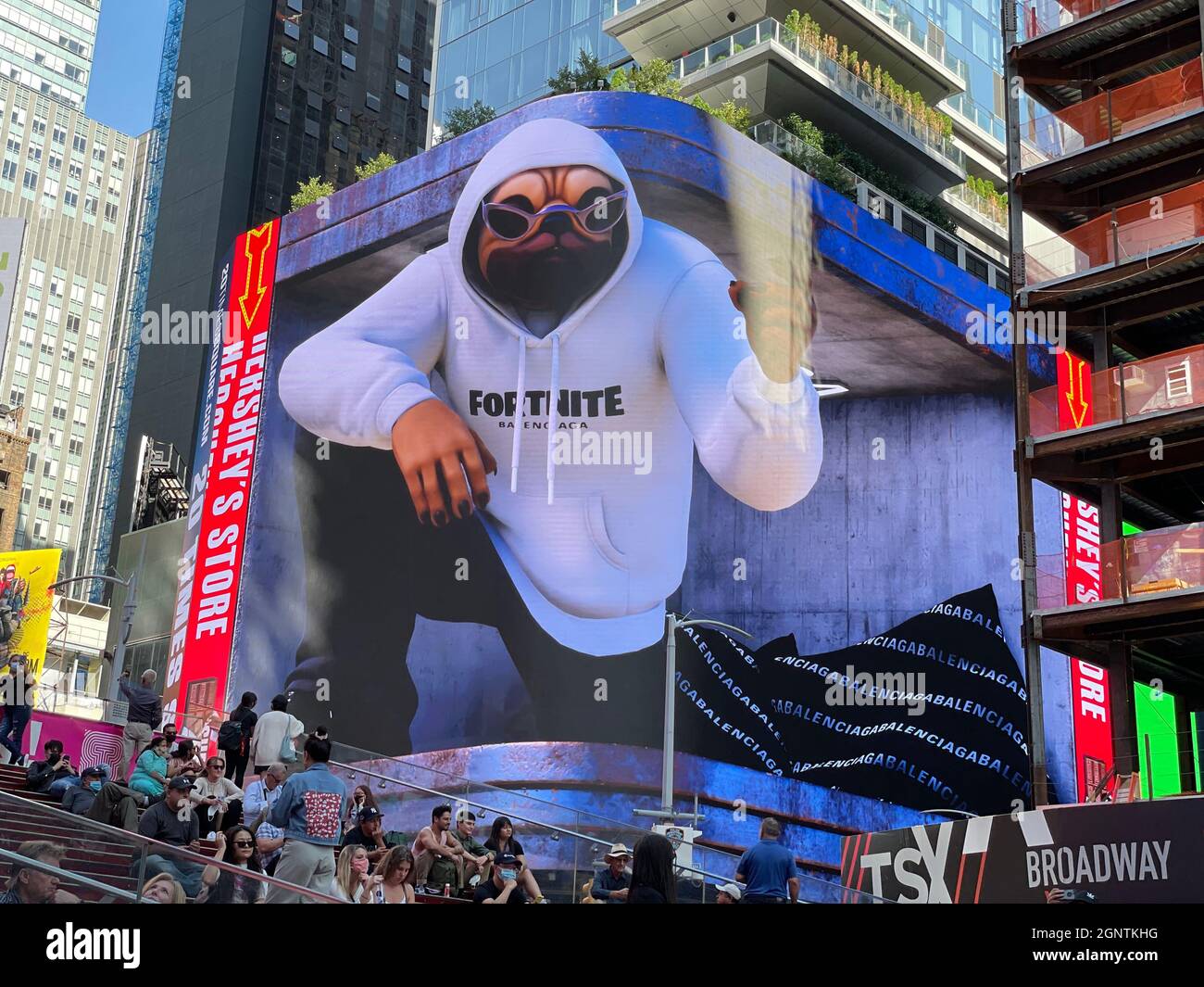 New York NY Sept 27: Balenciaga's 3D Fortnite billboard in Times Square NYC  Credit: Rainmaker/MediaPunch Stock Photo - Alamy