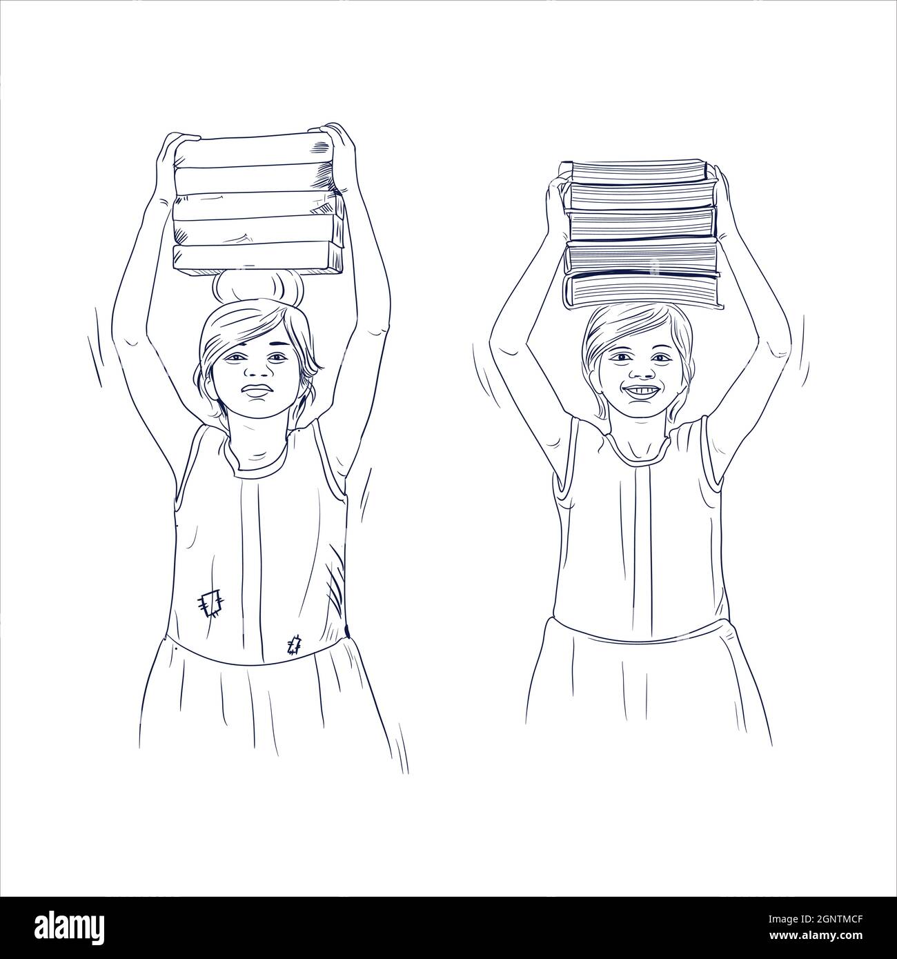 Poor children Stock Vector Images - Alamy