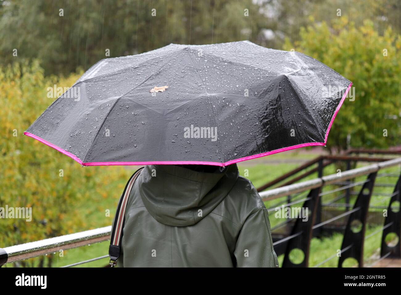 Woman umbrella rain storm hires stock photography and images Alamy