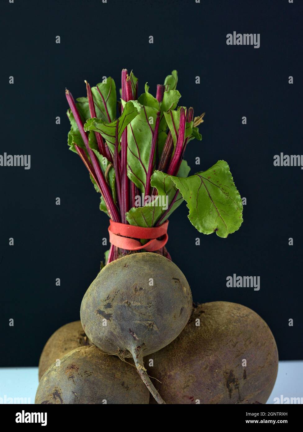 Close up still life of Beetroot against a plain background, high ...