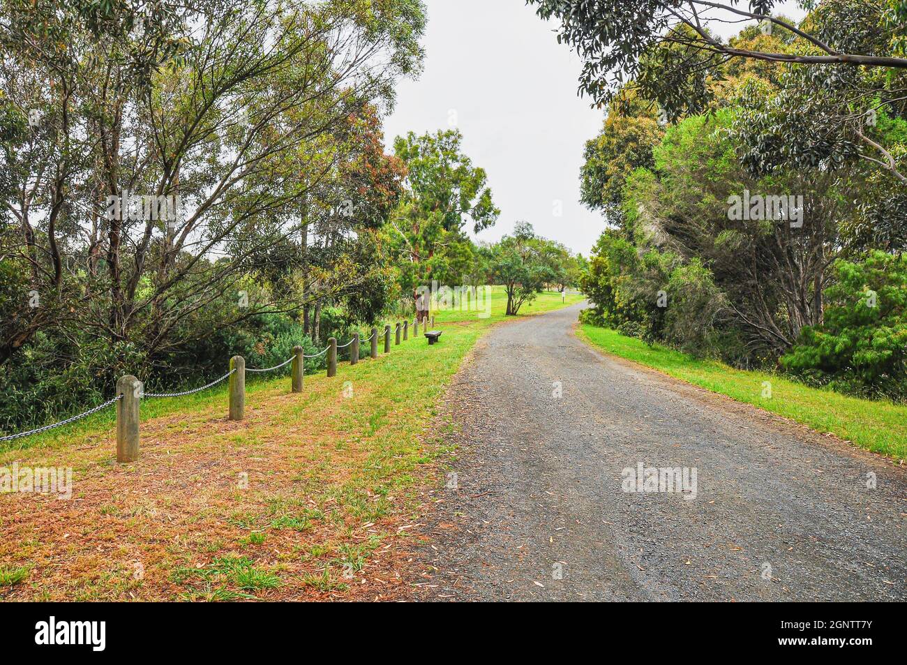 Rainy day walkway path hi-res stock photography and images - Alamy