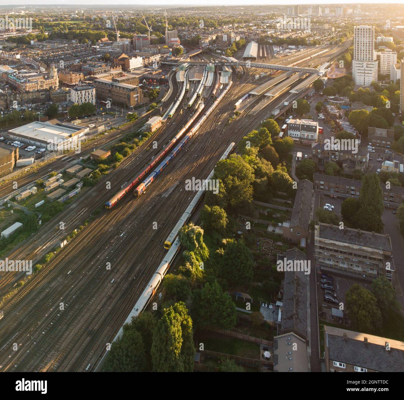 Clapham Junction railway station, Wandsworth, London, England Stock