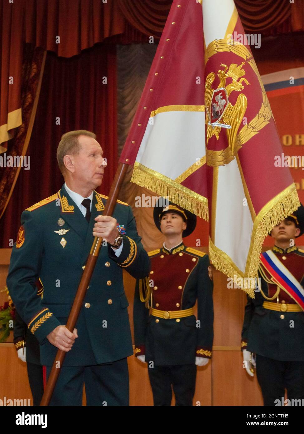 Russia Guard Director of the Russian Guard Viktor Zolotov seen holding the personal ...