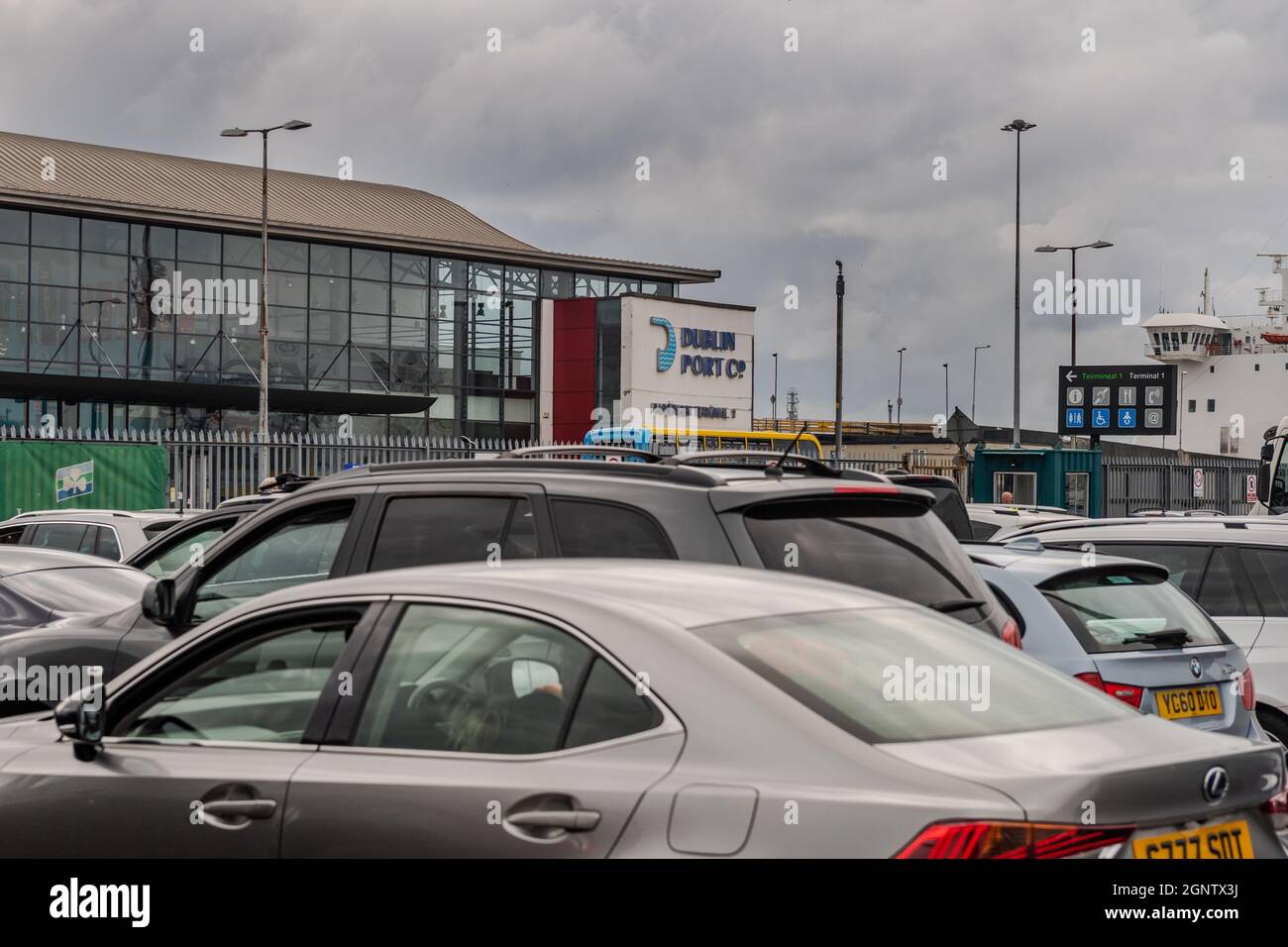 Passenger Terminal 1 at Dublin Port, Dublin, Ireland. Stock Photo