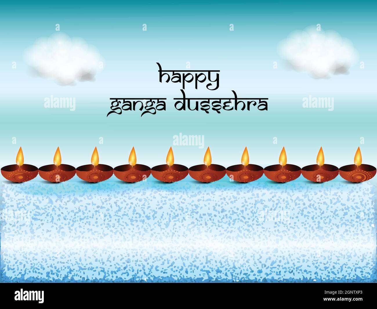 Ganga Dussehra Hindu festival Background Stock Vector Image & Art - Alamy