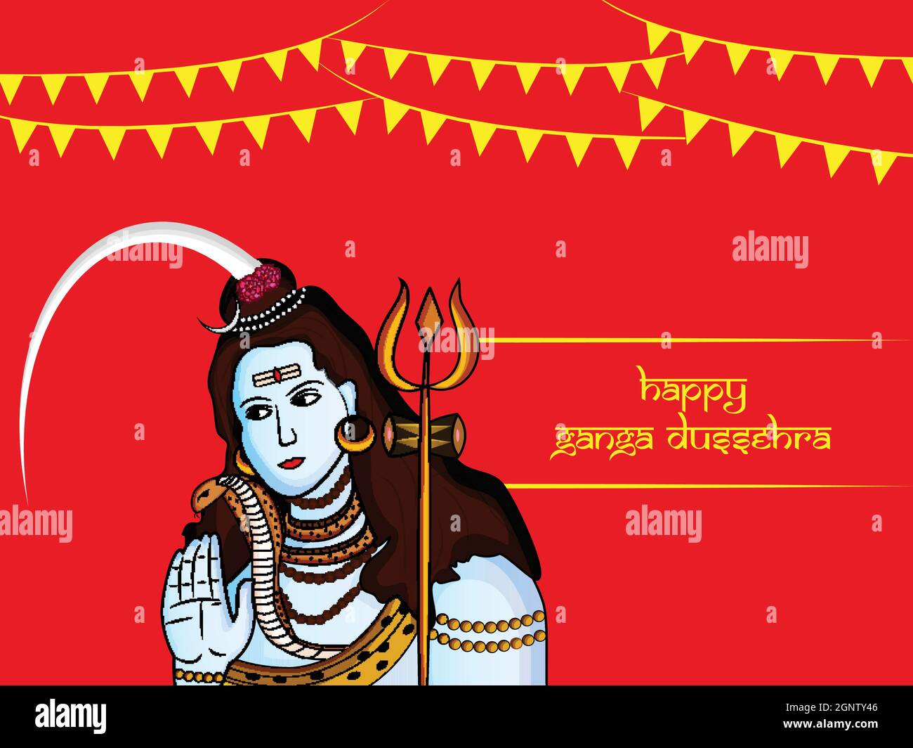 Ganga Dussehra Hindu festival Background Stock Vector Image & Art Alamy