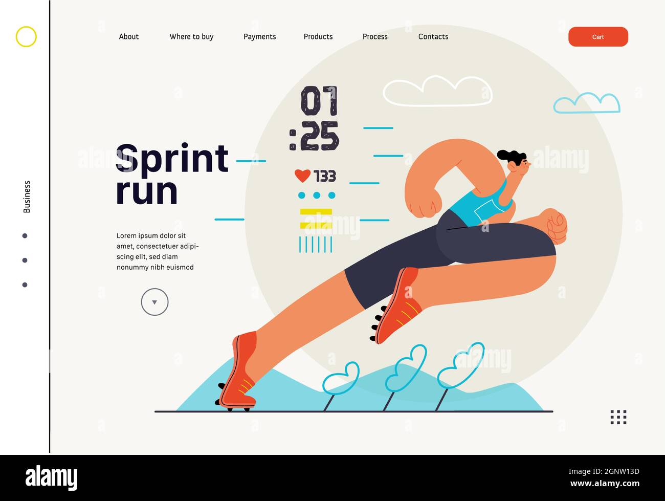 Running h Stock Vector Images - Alamy