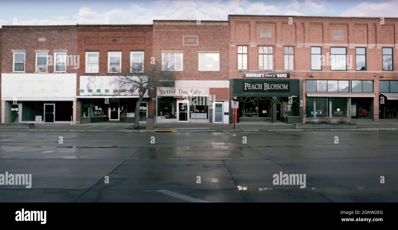 STORM LAKE, deserted street in Storm Lake, Iowa, 2021. © Whole Hog
