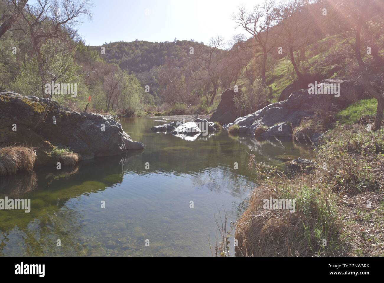 China Hole, popular swimming and camping spot at Henry Coe State Park