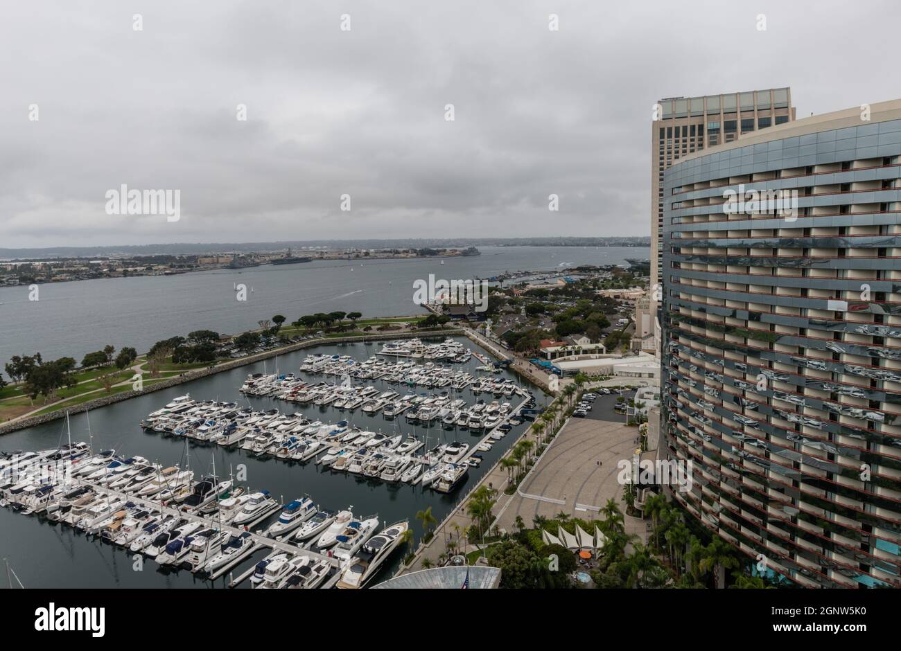 Aerial san diego bay marina hi-res stock photography and images - Alamy