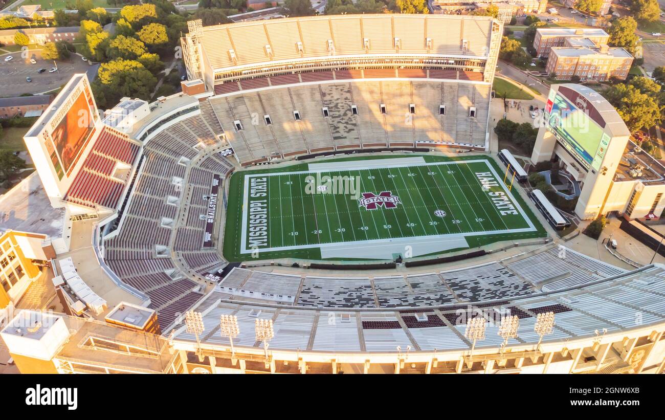 Starkville, MS - September 24, 2021: Davis Wade Stadium, home of the