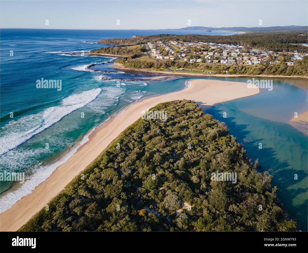 Dolphin Point Inlet at Burrill Lake, NSW, Australia Stock Photo Alamy