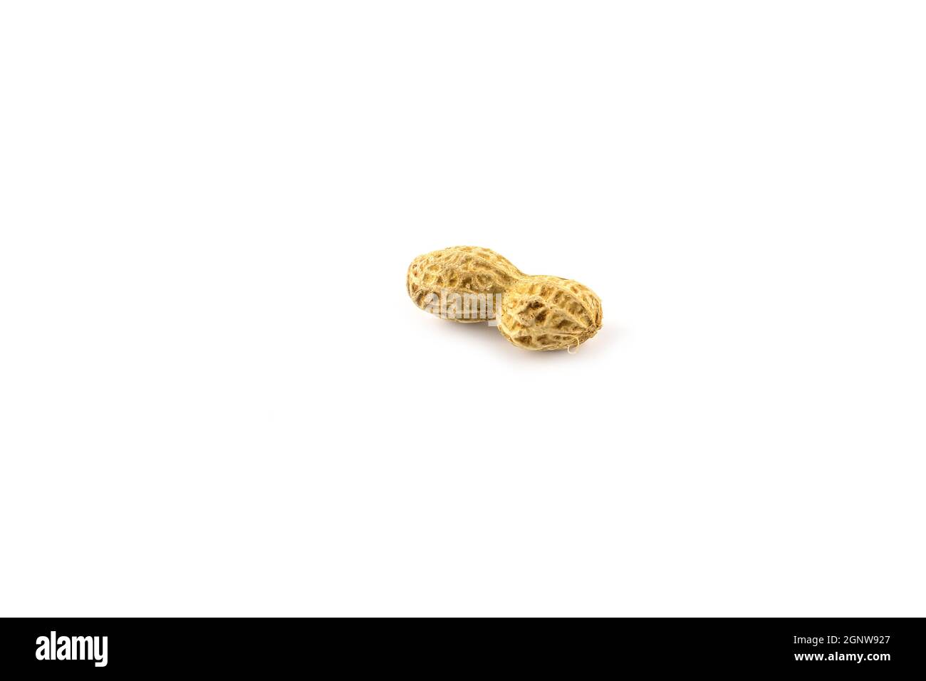Boiled Peanuts on white background Stock Photo