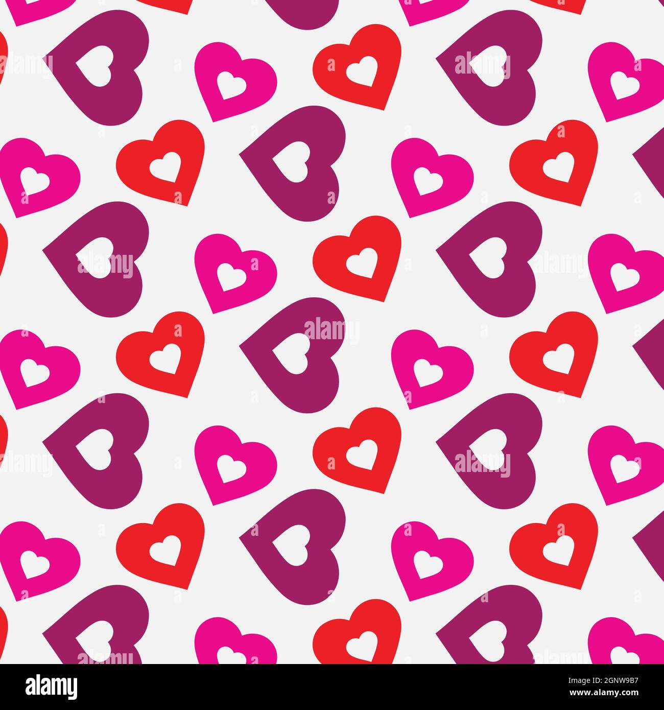 Valentine and Heart Seamless Pattern Background,Heart Pattern Vector ...