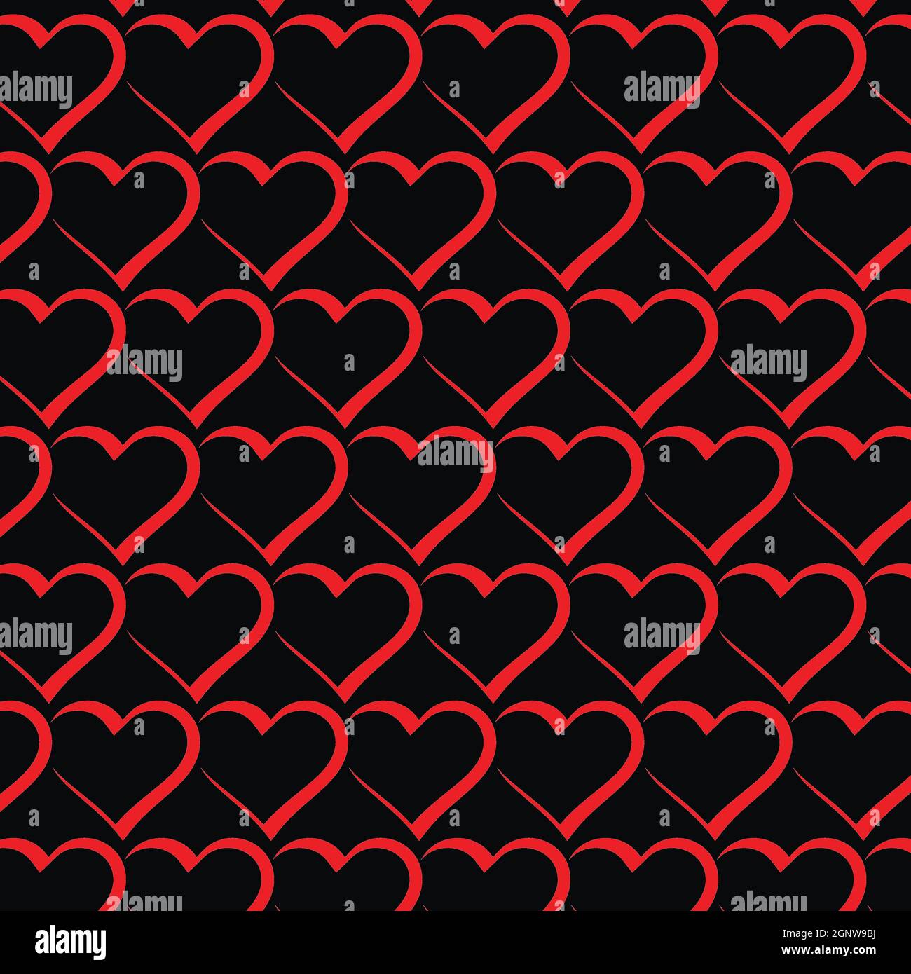 Valentine and Heart Seamless Pattern Background,Heart Pattern Vector ...