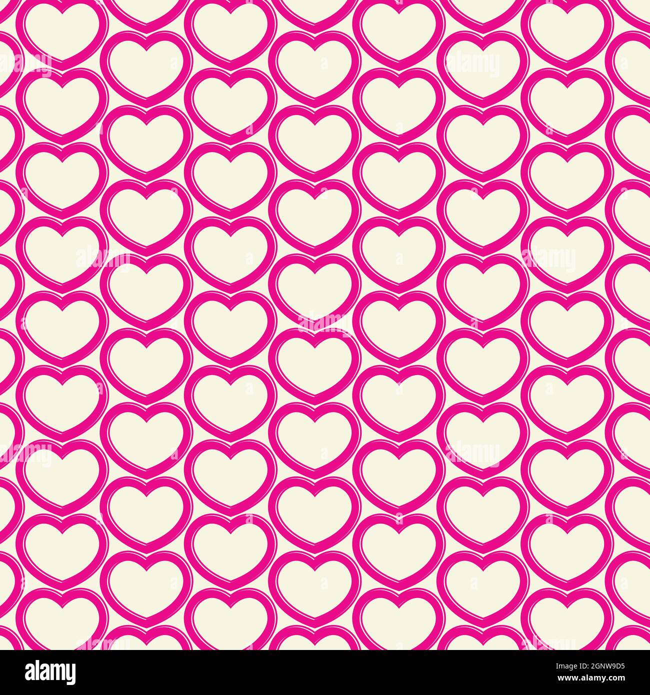 Valentine and Heart Seamless Pattern Background,Heart Pattern Vector Art, Icons, and Graphics Stock Vector