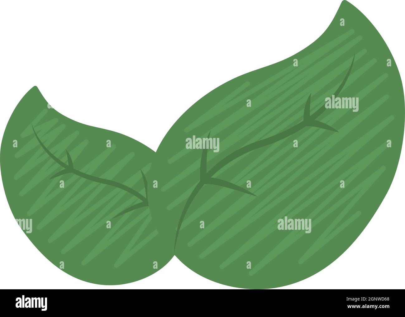green leaves icon on white background Stock Vector Image & Art - Alamy