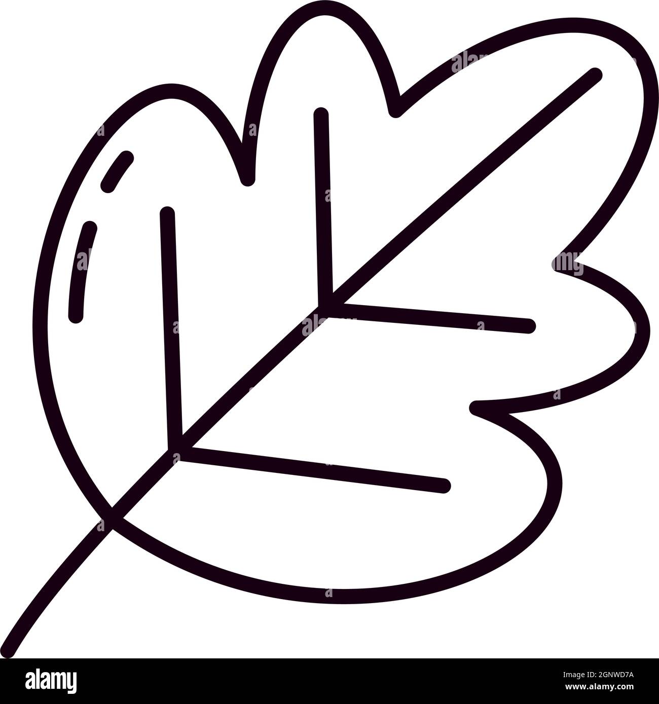 leaf icon on white background Stock Vector Image & Art - Alamy